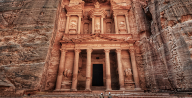 View Of Petra In Jordan